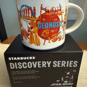 Starbucks Geonosis Mug with Orange and Blue Design